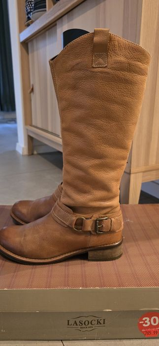 Kozaki damskie Lasocki skóra 39