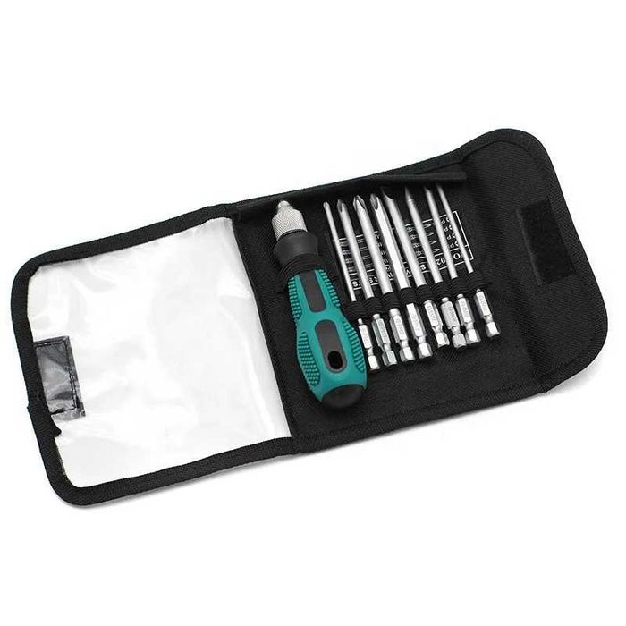 Отвертка + набор магнитных бит 8-в-1 YTH-SD003