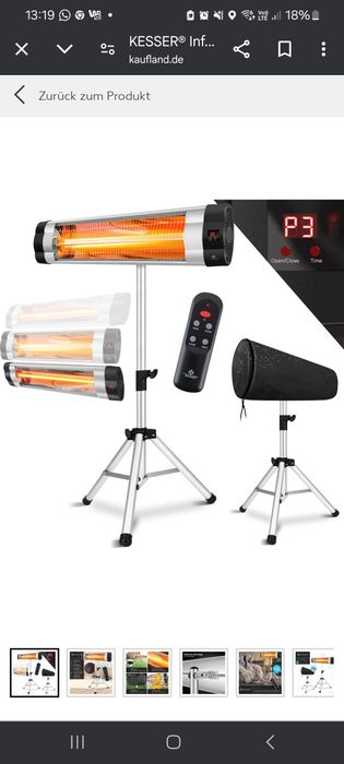 Promiennik podczerwieni  2500 W