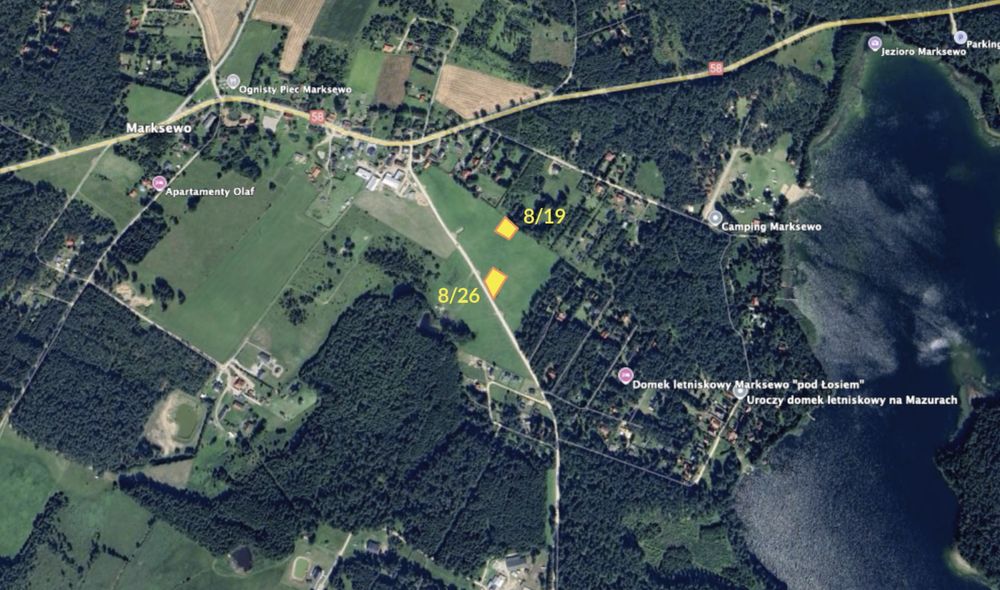 Działki blisko lasu i jeziora