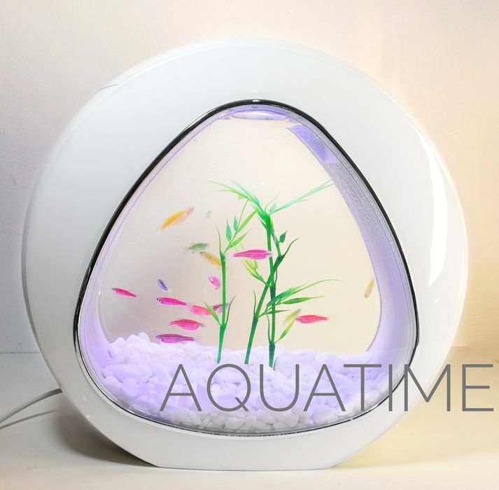 Стильний акваріум з рибками 4л | Аквариум SUNSUN YA-01 | Київ