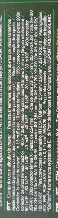 Conjunto com alicate de cravar com acessórios Parkside