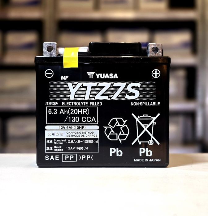 Akumulator motocyklowy AGM YUASA YTZ7S 12V 6,3Ah 130CCA