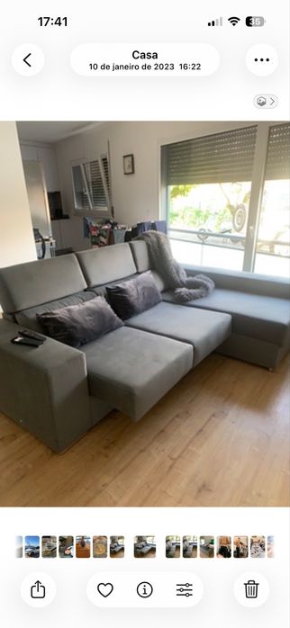 Sofá com Chaise Long