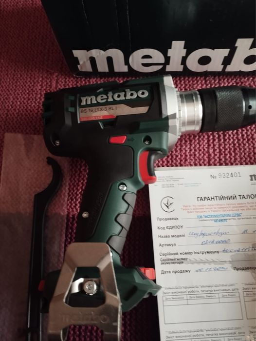 Акумуляторний шурупокрут Metabo bs18ltx