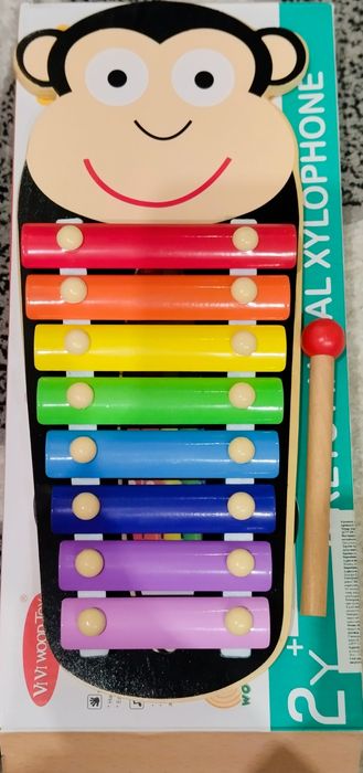 Ксилофон дитячий дерев'яний мавпочка