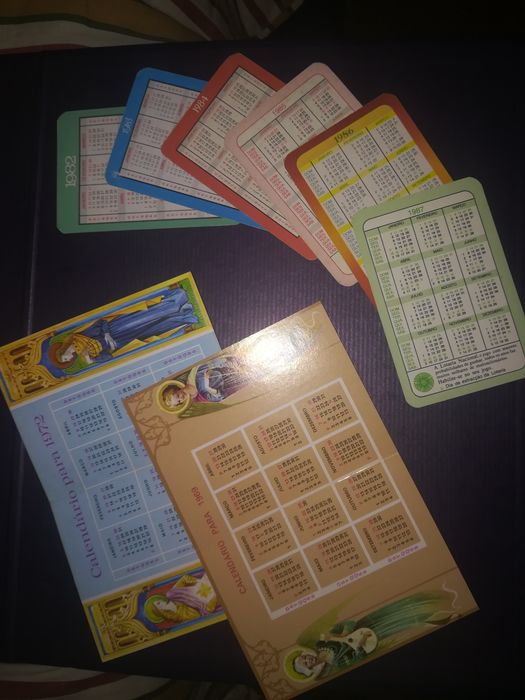 8 Calendários lotaria nacional