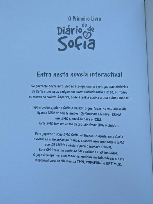Livro - O Primeiro Livro do Diário de Sofia