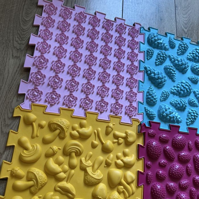 Mata ortopedyczna puzzle Ortek gumowe 8 elementow