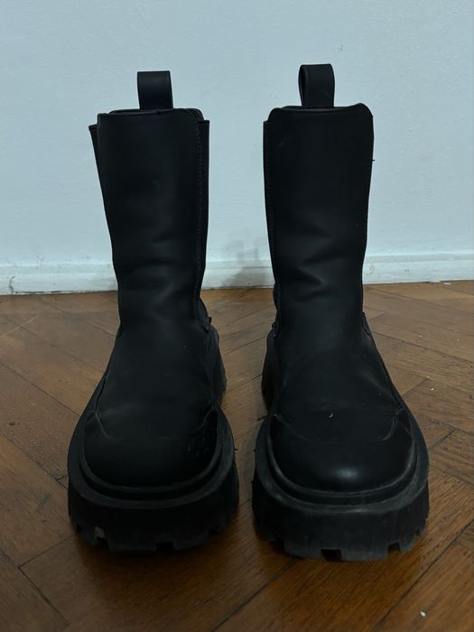 Buty Juicy Couture czarne sztyblety botki