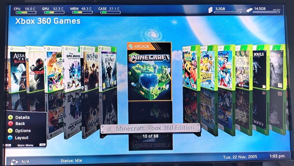 Xbox 360 Slim TRINITY | RGH 3.0 | HDD 500GB | Custom White-Black | Serwis