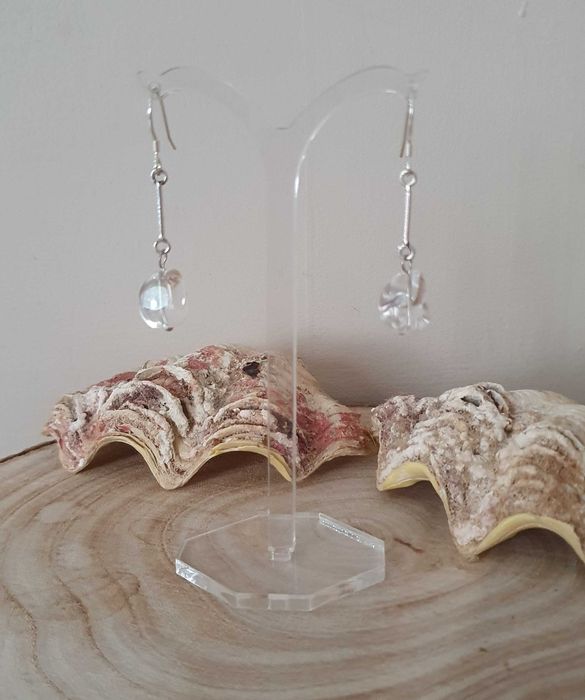 kolczyki kamienie Handmade