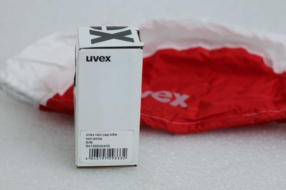 Pokrowiec na kask rowerowy Uvex czerwony