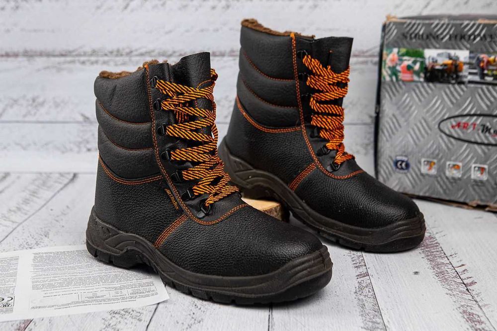 Чоботи робочі зимові метал.носок Спецвзуття Польща, Берці робочі ШКІРА