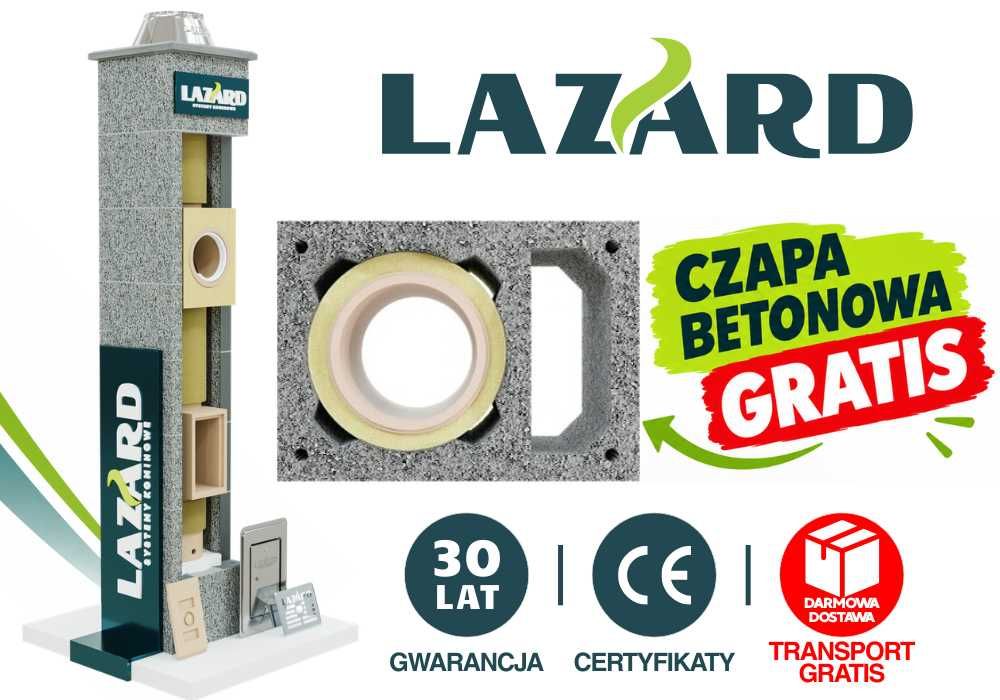 System kominowy LAZARD TERMO PLUS SW fi200 8m + 1 wentylacja do kominka, pelletu certyfikowany ceramiczny ocieplony kompletny komin systemowy