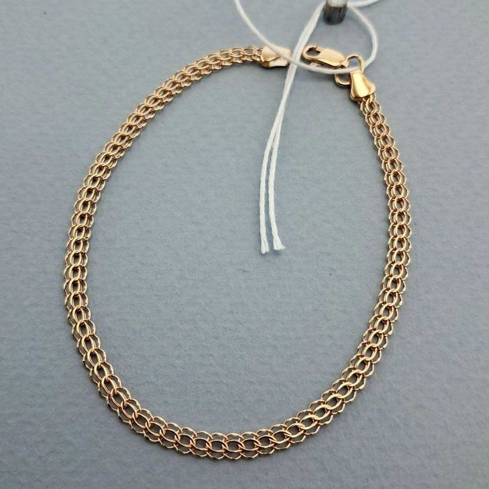 Золотой браслет золотий 2,28 гр 18,5 см браслет золото 585 проба