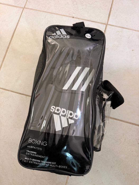 Kit de boxe Adidas 12 oz com bolsa