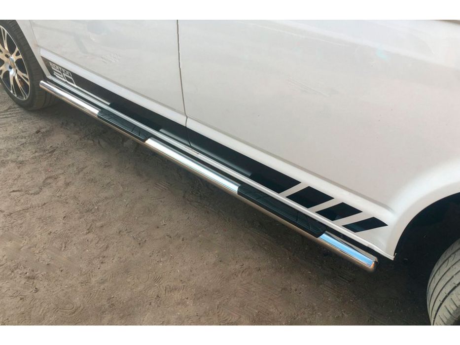 Боковые трубы для Volkswagen T6 из нержавеющей стали (2 шт.)