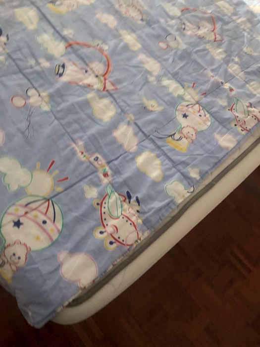 Edredon infantil com bonecos, para cama de solteiro