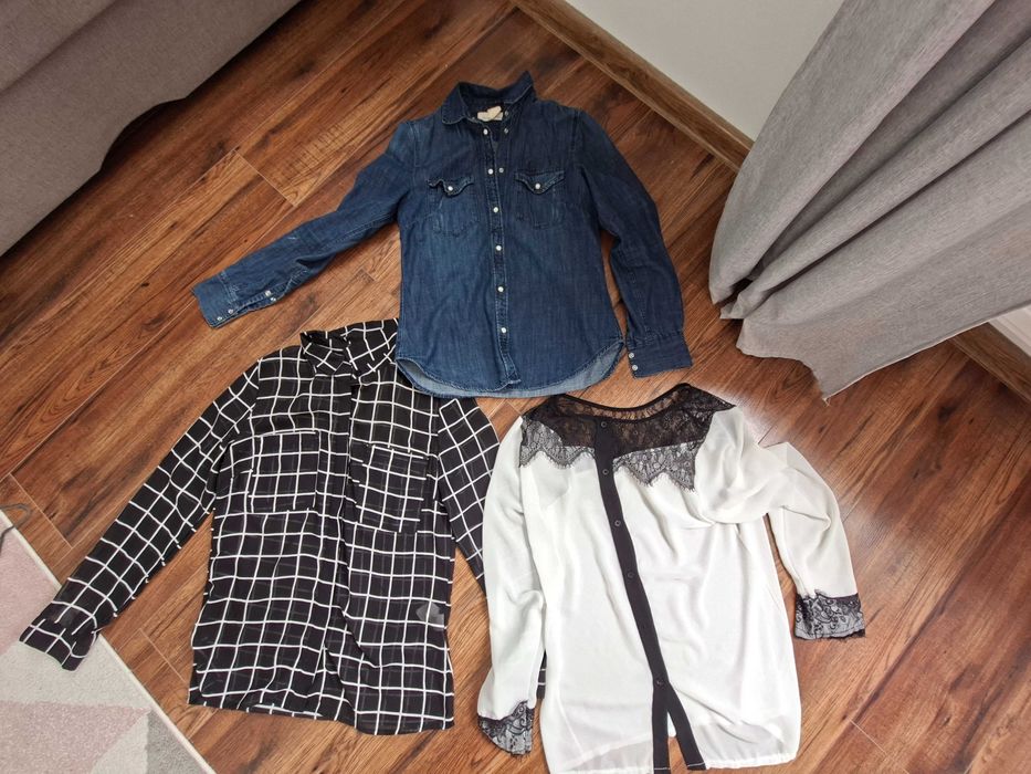 Firmowe koszule r.S /3 sztuki/ Hause, H&M