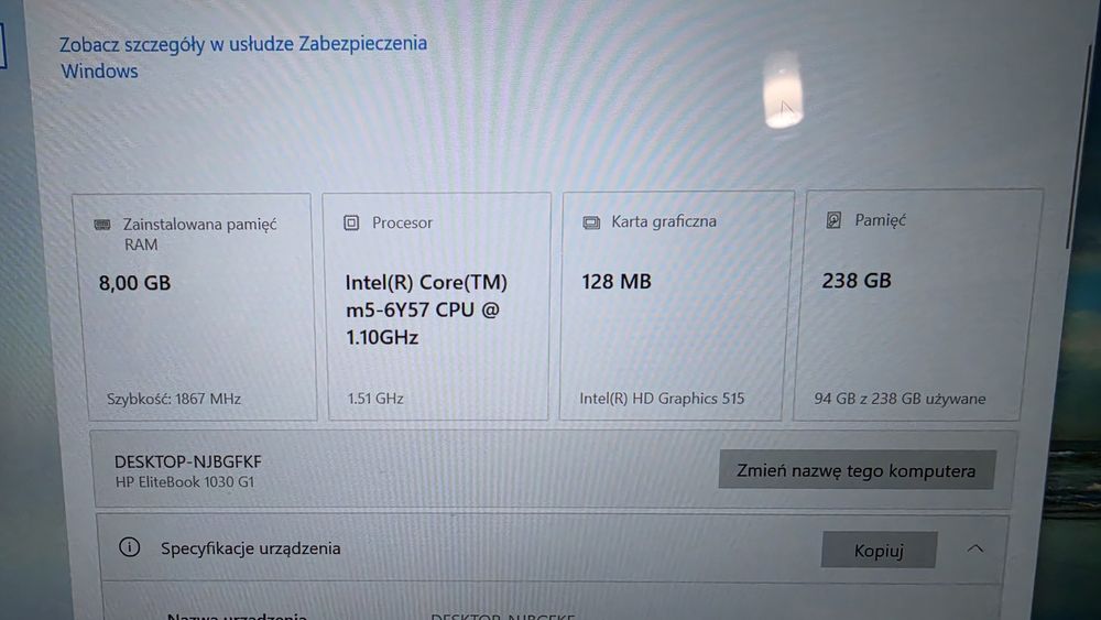 Laptop hp EliteBook 1030 G1