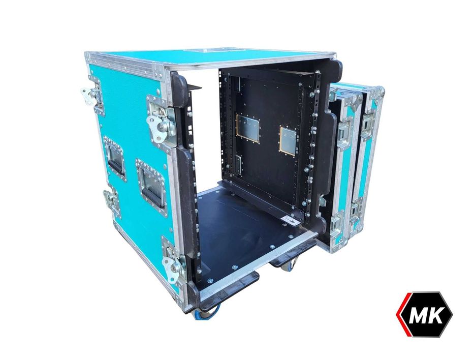 RACK 12U Shockmount  2x szyna (52cm pomiędzy) FAKTURA 23% ANTI SHOCK