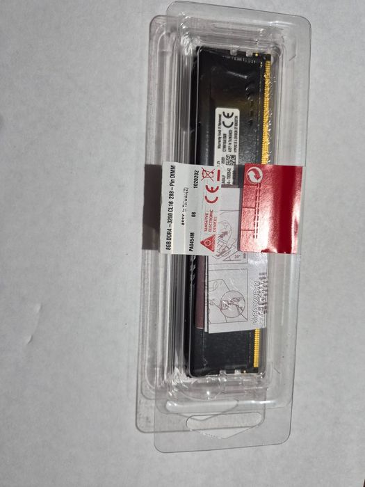 Пам'ять для настільних комп'ютерів HyperX 8 GB DDR4 3200 MHz Fury Blac