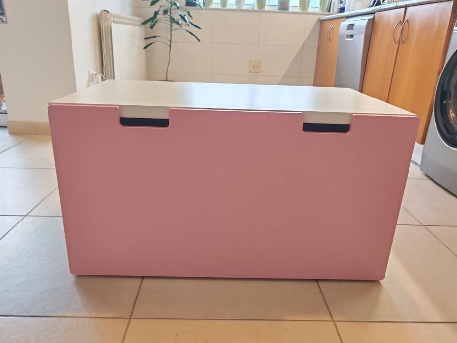 Gavetão IKEA STUVA rosa e branco