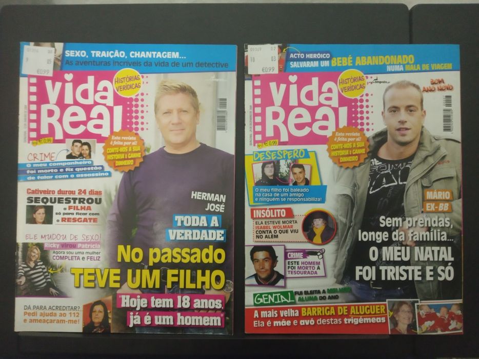 12 Revistas  VIDA REAL  (2008/09)