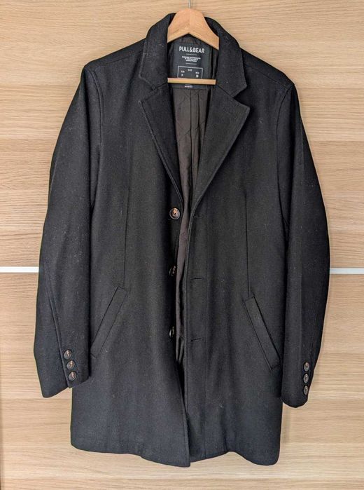 ACEITO TROCA - Jaqueta Casaco Pull&Bear Preto Oxford M 38 Black Chuva
