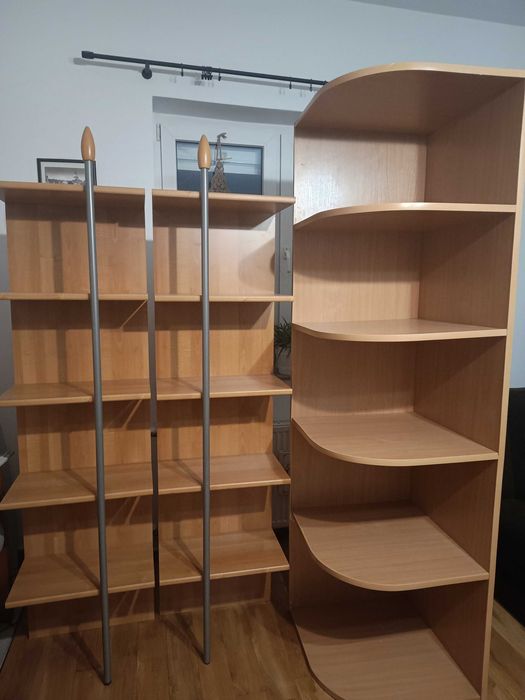 Regały, zestaw 2 stan bdb, regał narożny - stan db Janowice Wielkie ...