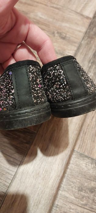 Trampki tenisówki damskie z brokatem cekinami  38 czarne