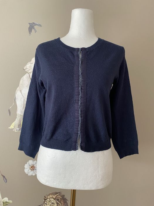 Wełniane eleganckie bolerko sweter z wełny premium Boden m/l