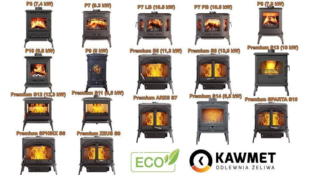 Kominek piec koza KAWMET Premium SPARTA S10 ECO