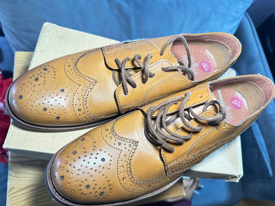 Buty męskie skórzane brogsy Thomas Catesby Angielska Marki