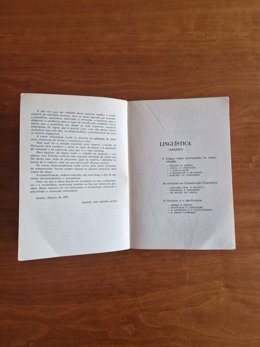 Livro didático "O Texto Literário", Manuel dos Santos Alves