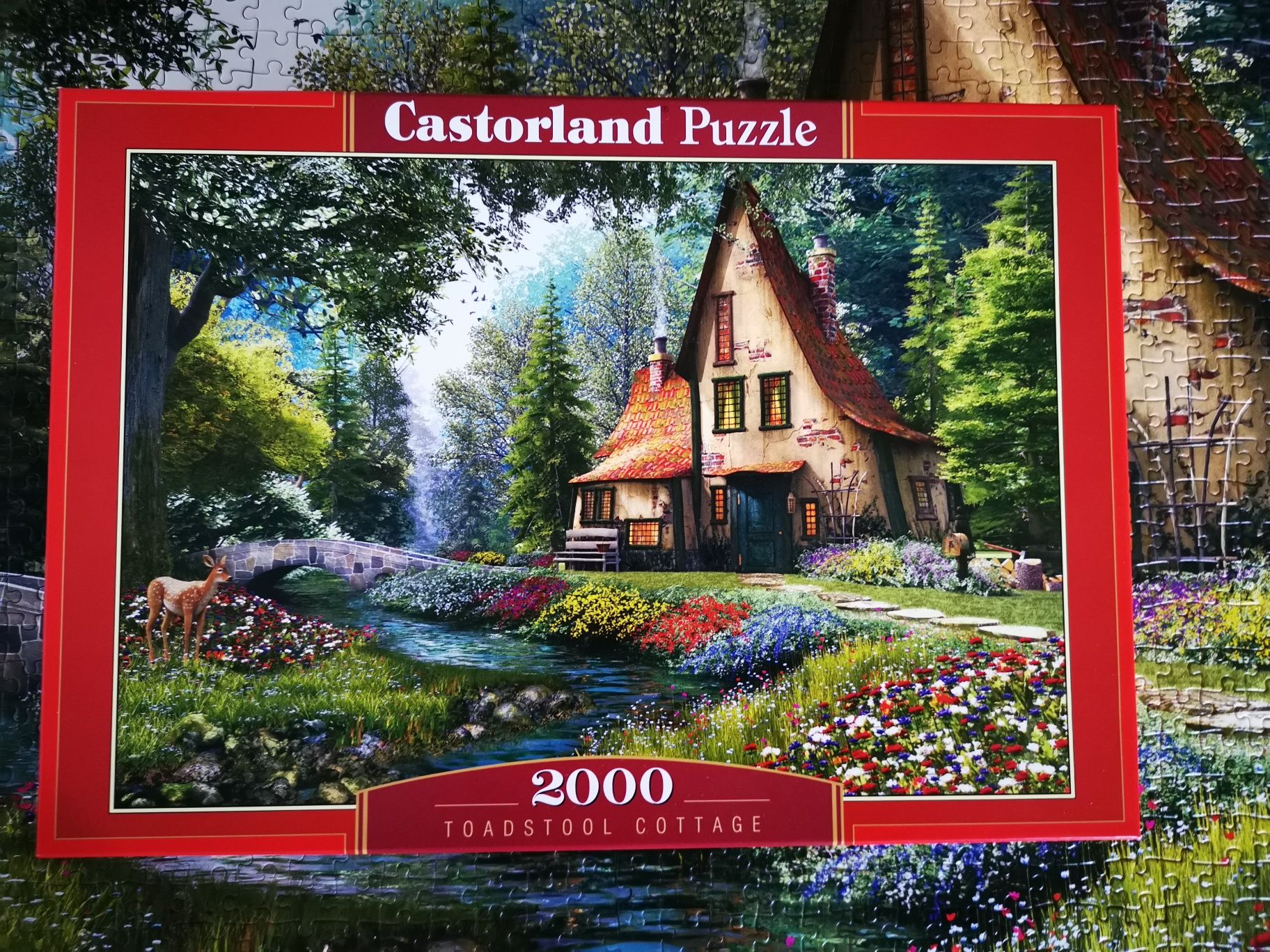 Toadstool Cottage Puzzle 2000 Teile Neu Castorland C-200634-2 