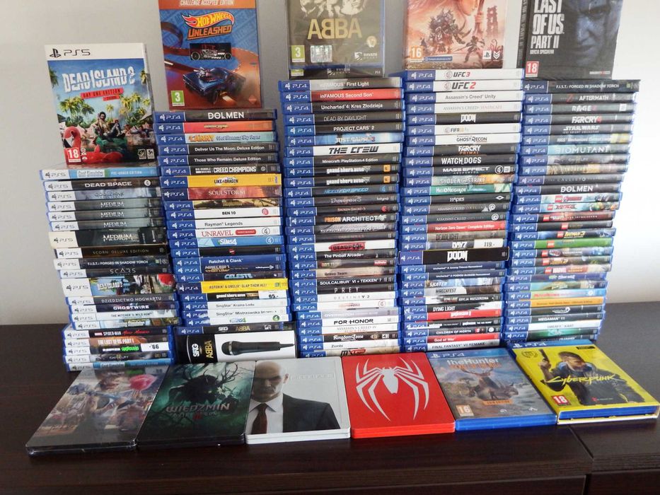 GRY PS4 PS5 GTA5 Minecraft CYBERPUNK Wiedźmin LEGO mega wybór