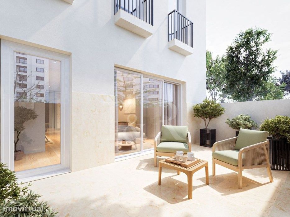 Apartamento T1+1 com terraço junto ao jardim Gulbenkian