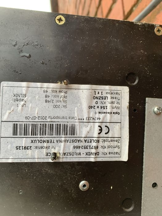 Okno balkonowe drewniane mahon