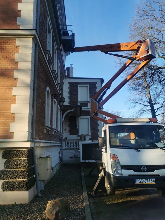 Usługi podnośnikiem koszowym