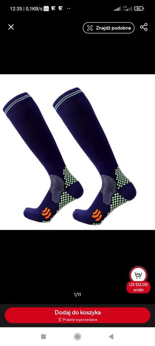 Skarpety uciskowe kompresyjne S/M lecznicze