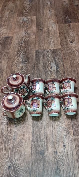 Чайный набор сервиз чашка заварник сахарница чашка