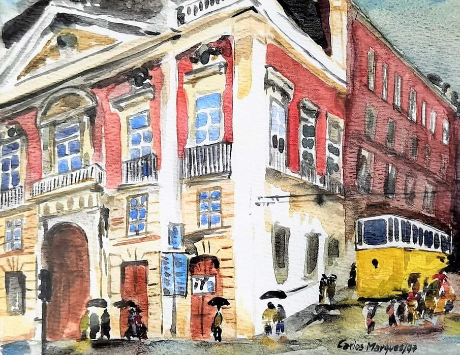 Várias pinturas com diferentes tamanhos, para venda.