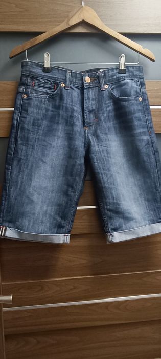DenimCo Granatowe Spodenki Jeansowe S/36