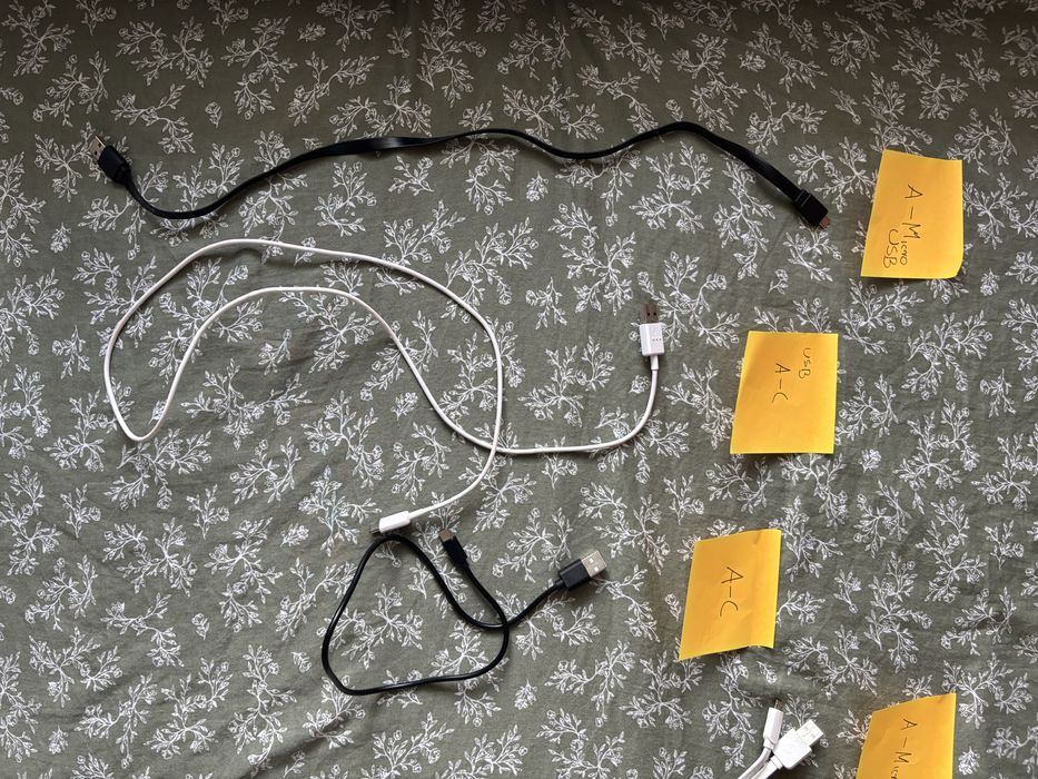 Kable usb micro usb/ typu c/ typu A