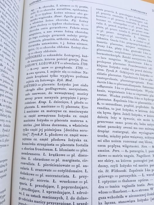 Polski słownik lekarski tom I i II Giedroyć