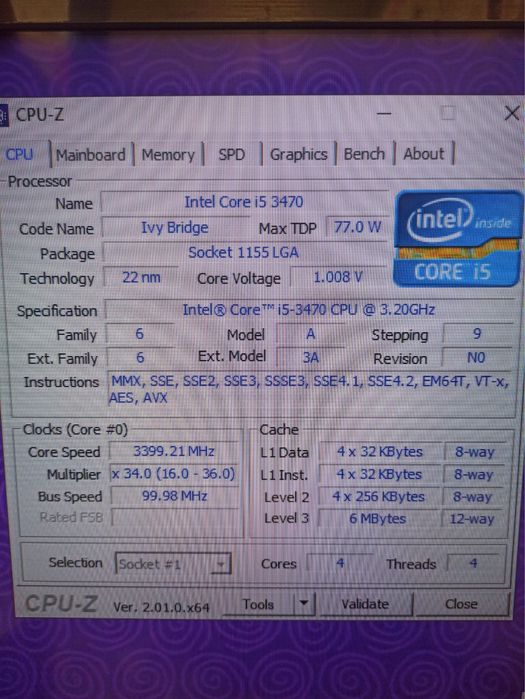КомплектуючідоПКAsusP8H61-MPLUSv3сокет1155LGA+i53470+ОЗП8gb+БжChieftec