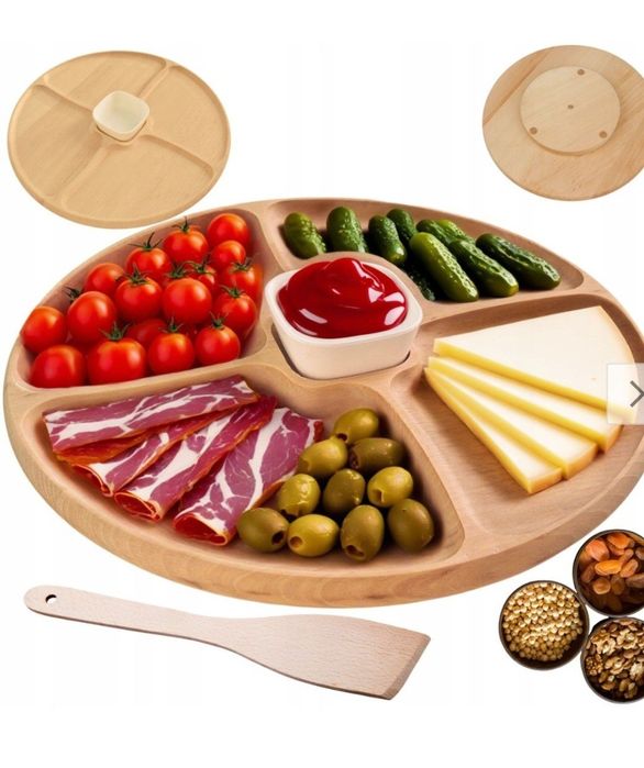 Deska do serwowania przekąsek bukowa