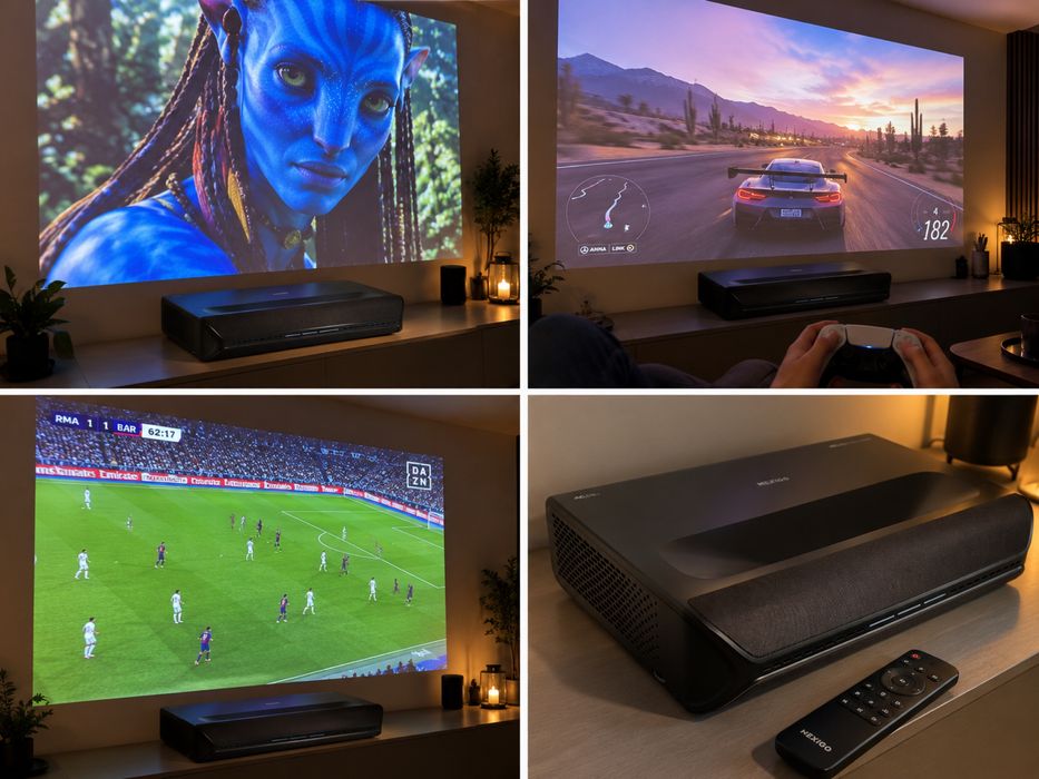 Projetor Laser 4K NexiGo Aurora Pro – Ultra Curta Distância – Dolby Vision